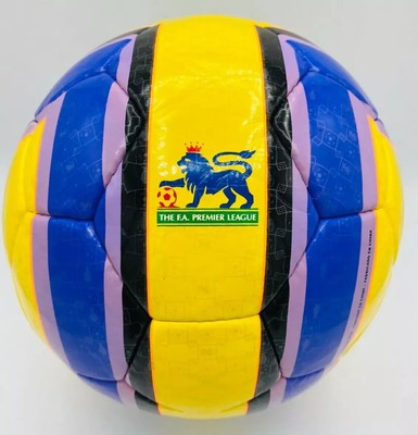 Nike T90 Premier League Football Training Soccer Ball Yellow/Purple Size 5
