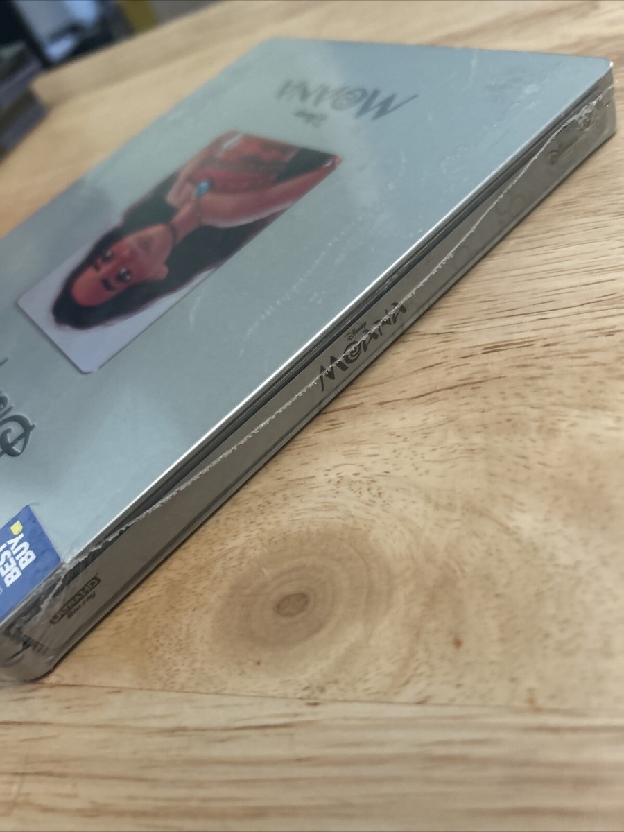 MOANA STEELBOOK BEST BUY DISNEY 100 YEARS OOP 4k (Blu Ray+Digital