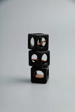 3D Printed 3 Penny Dice - Real penny inside! - Cool Fidget Toys!