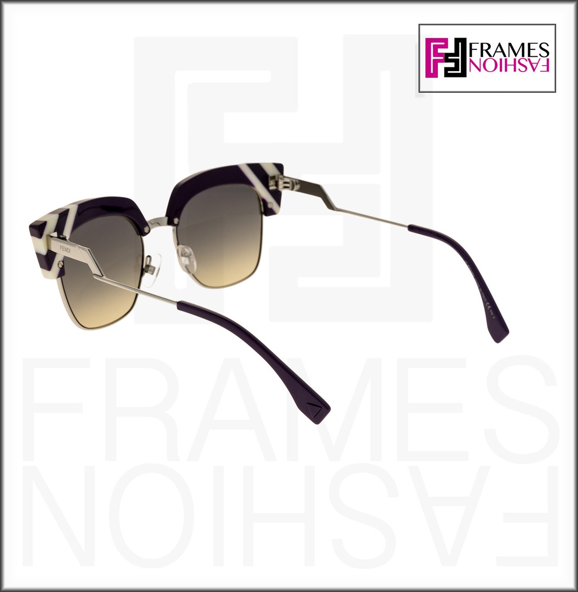 FENDI Waves FF0241S Violet Palladium Stripe Gradient
