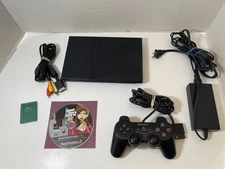 Sony PlayStation 2 PS2 Slim SCPH-70012  Console With cords-Controller+GTA