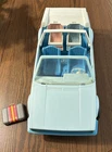 Vintage Blue 1981 Barbie Heart Family Car VW Cabriolet Convertible - Trunk