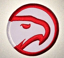 ATLANTA HAWKS Embroidered Iron/Sew On Patch 3" ROUND SHIPPED FROM USA