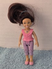 Fisher Price Loving Family Dollhouse Hispanic Sister Doll Brown Hair Collectible