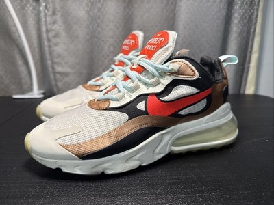 Nike Air Max 270 React Sail Black Red Bronze Womens Size 7.5