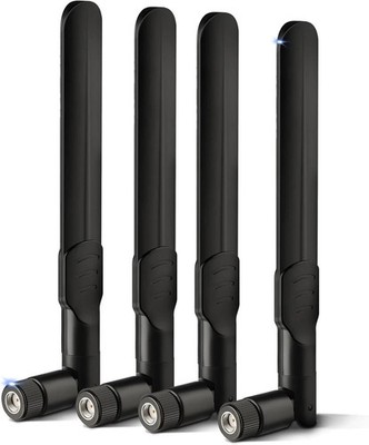4 Pack TACTACAM 4G LTE Cellular Trail Camera Antenna 8dBi RP-SMA Male Spypoint