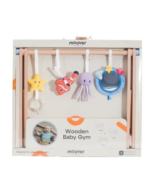 Moover Wooden Baby Gym - Ocean Theme - Danish - NIP