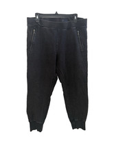 GAP Joggers Sweatpants Zipper Pockets Athleisure Casual Comfy Black Sz Large