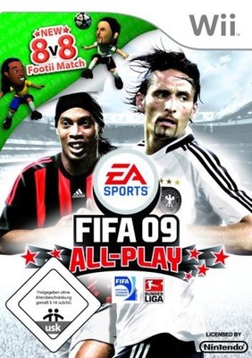 Nintendo Wii - FIFA 09 All-Play DE mit OVP sehr guter Zustand