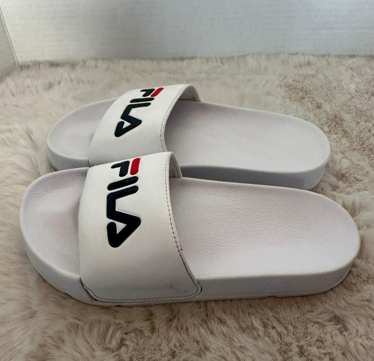 Sandali donna Fila Drifter Jacked Up taglia 5 bianchi slip on comodi slide
