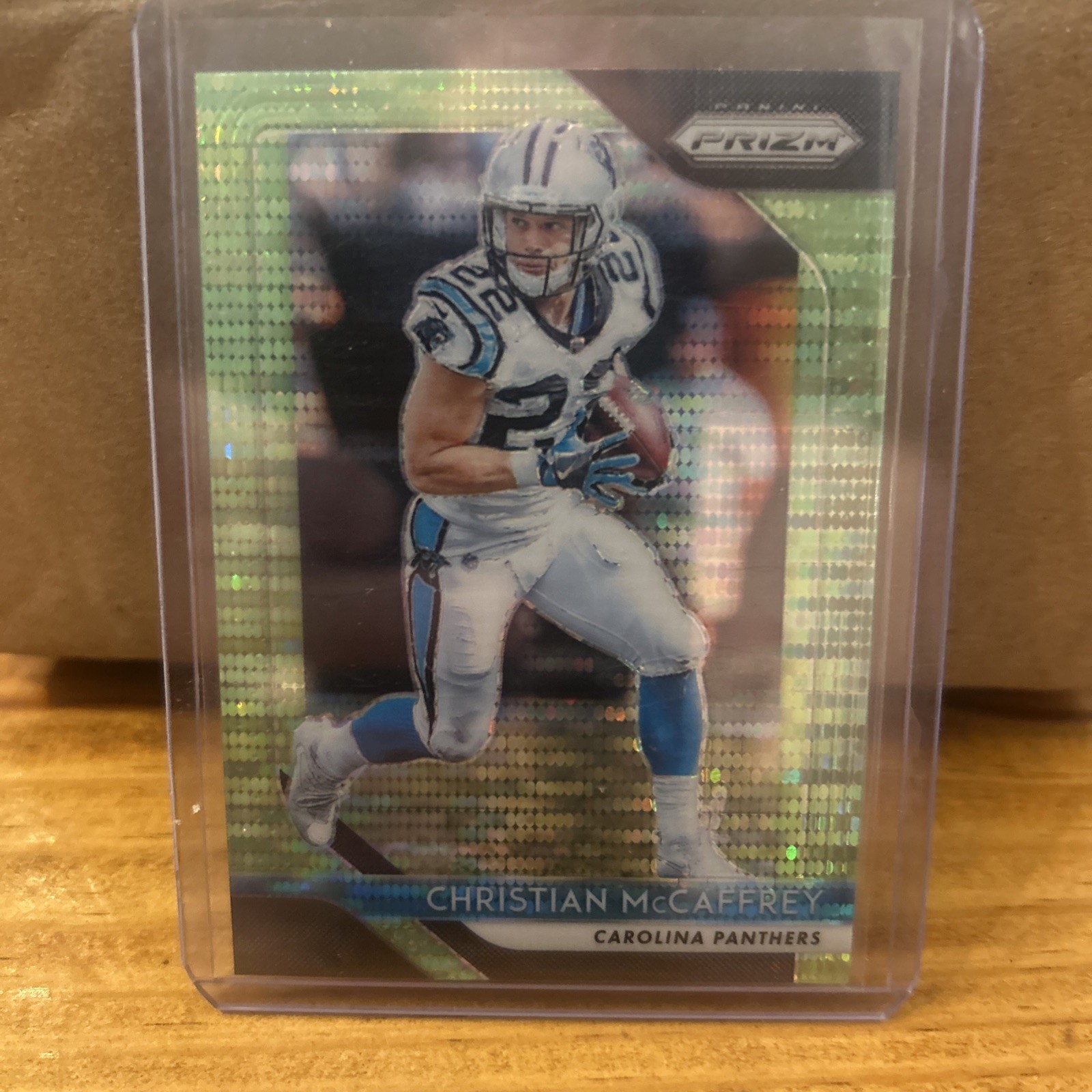 2018 Panini Prizm - Christian McCaffrey #172 Neon Green Pulsar Prizm
