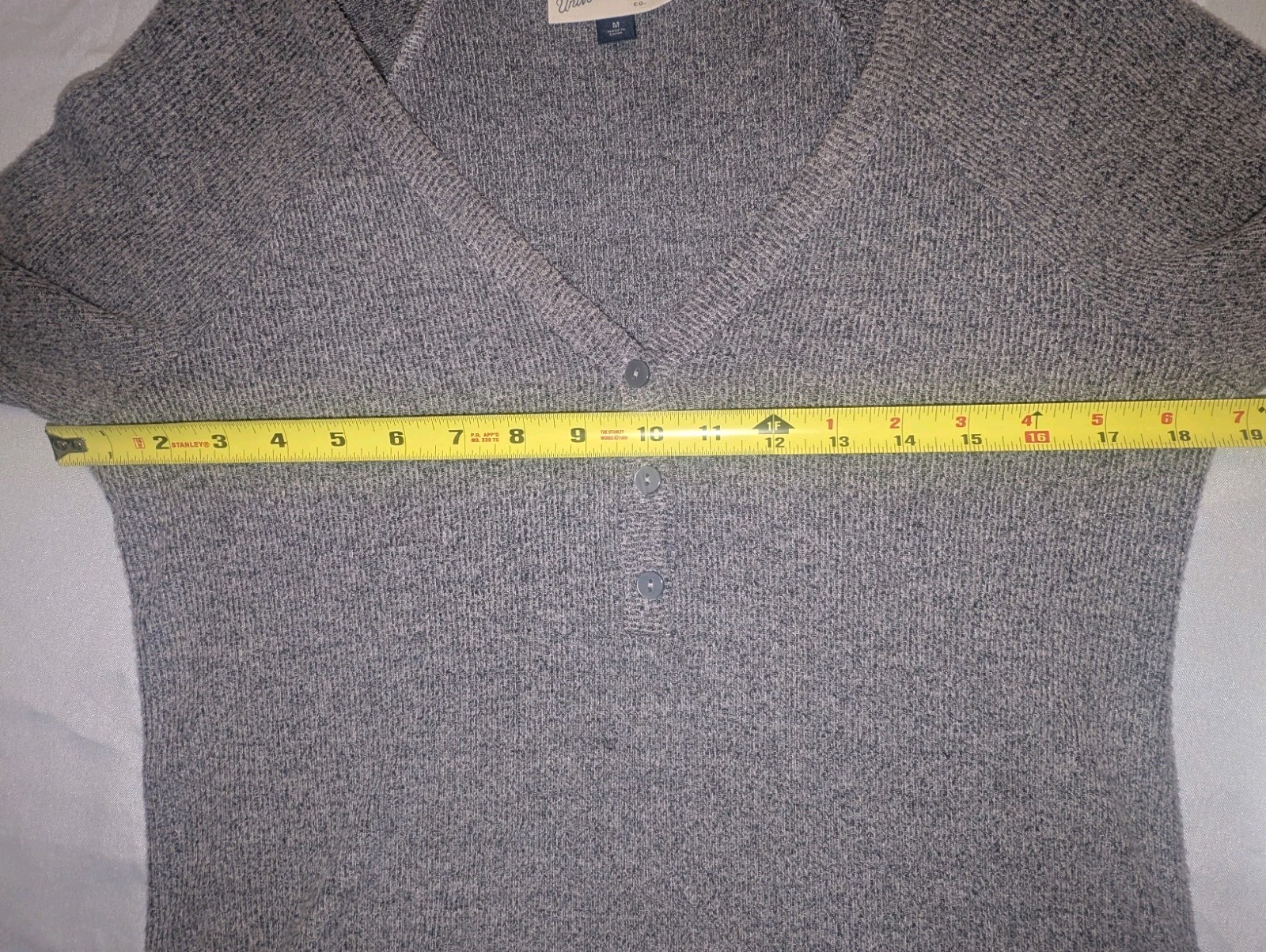 Universal Thread Henley Medium Marbled Longsleeve… - image 5