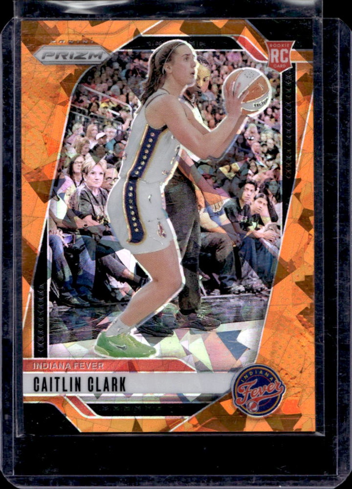 2024 Panini WNBA Prizm Caitlin Clark RC Orange Ice Rookie #22 Fever