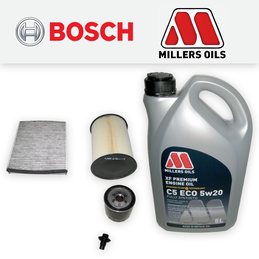 SERVICE KIT FORD FOCUS MK3 1.6 ECOBOOST OIL AIR CABIN FILTER +5w20 OIL 2010-2015