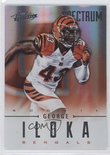 2012 Panini Absolute Rookie Spectrum Silver 19/50 George Iloka #136 0a1