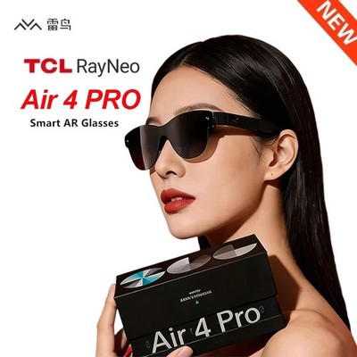 TCL RayNeo Air 4 Pro Smart AR/XR Glasses 201'' 1200nits HDR10 Video Display DHL