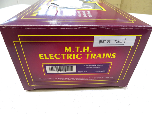 MTH 20-91026 BN/Burlington Northern Steel Caboose O-Gauge FedEx FS - Picture 21 of 23