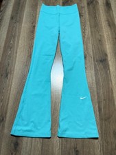 Nike Pants, Girls Size Large, Blue Green, Leggings, Flared Leg, Dri Fit