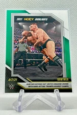 2022 Panini NXT WWE Gunther 2021 NXT Highlights Insert Green Parallel #10