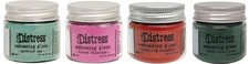 Tim Holtz Distress Embossing Glazes - Speckled Egg, Kitsch Flamingo, Crackling