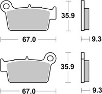 Bremsbelagsatz Scheibenbremse Prime - Sinter - SD Brembo 07YA41SD FüR Beta RR EC