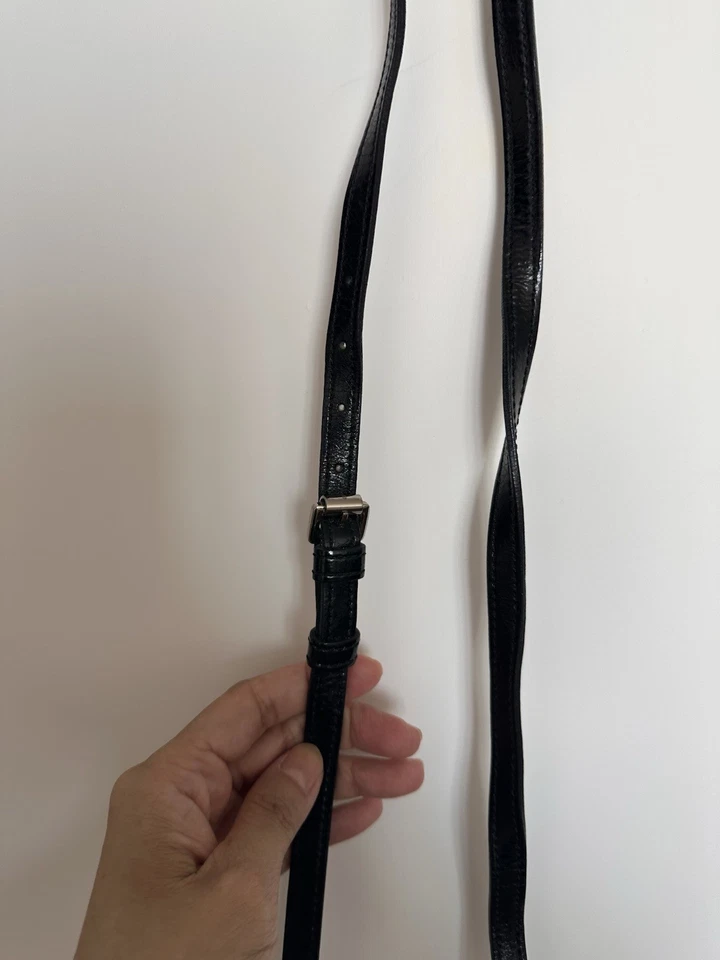 Mulberry Bayswater Mini Messenger iPhone Black Patent Leather Crossbody, photo 4 of 5