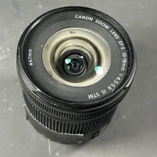 CANON Zoom Lens EF-S 10-18MM 1:4.5-5.6 IS STM Macro - For Parts, dust under lens