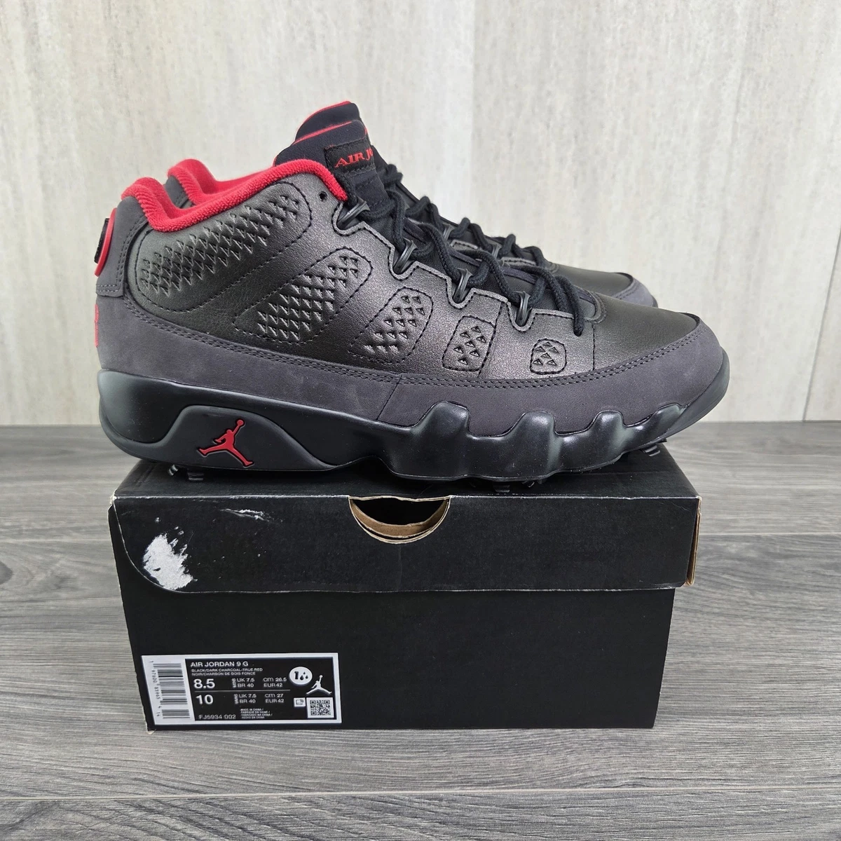 Jordan 9 Golf Low Charcoal for Sale | Authenticity Guaranteed | eBay