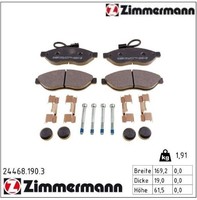 Zimmermann 24468.190.3 Bremsbelagsatz FüR Scheibenbremse Bremsbelagsatz