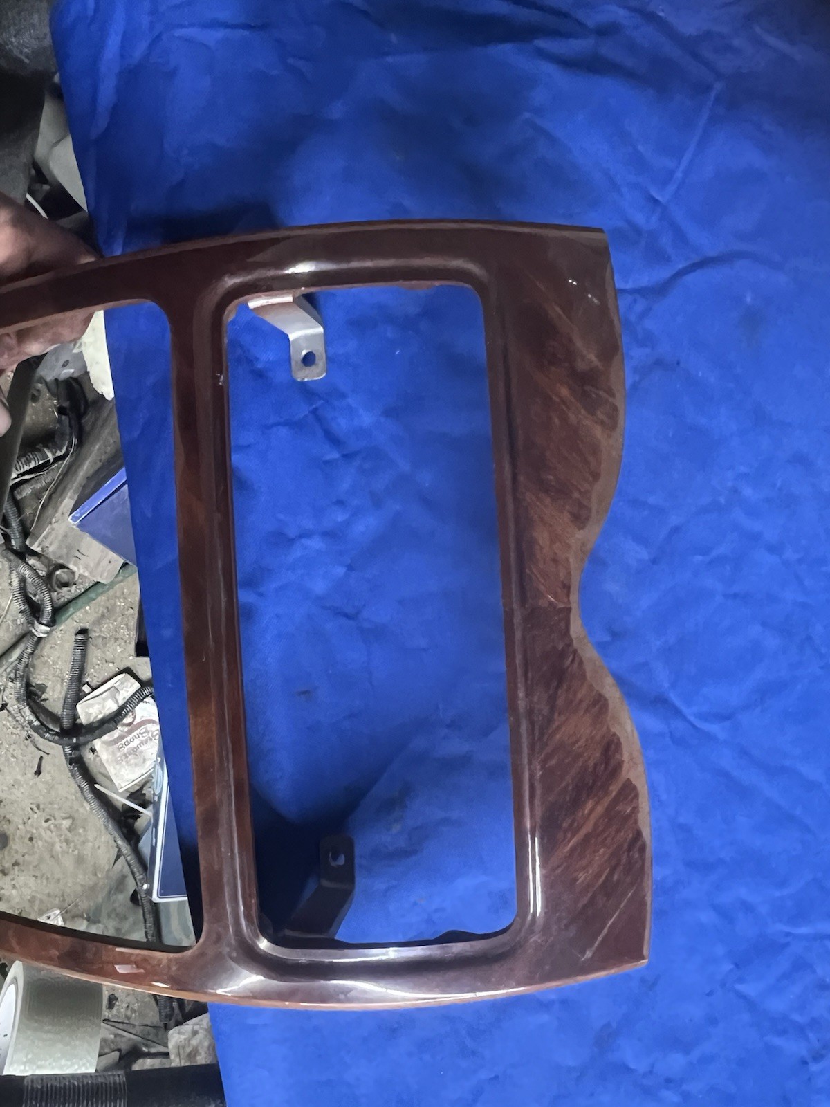 2003-2008 maserati quattroporte center dash radio climate wood trim bezel OEM