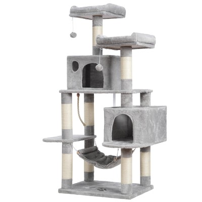 Large Multi-Level Cat Tree Condo Furniture with Sisal-Covered Scratching Post...
