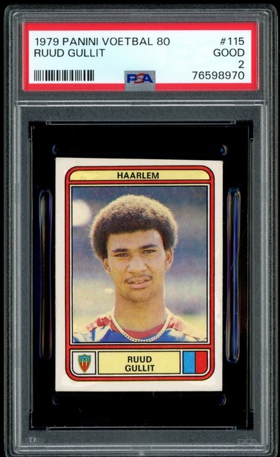 1979 Panini Voetbal 80 #115 Ruud Gullit Rookie PSA 2