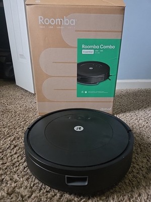 Roomba Combo Essential Robotic Bagless Cordless Vacuum Black w/ Charging Dock