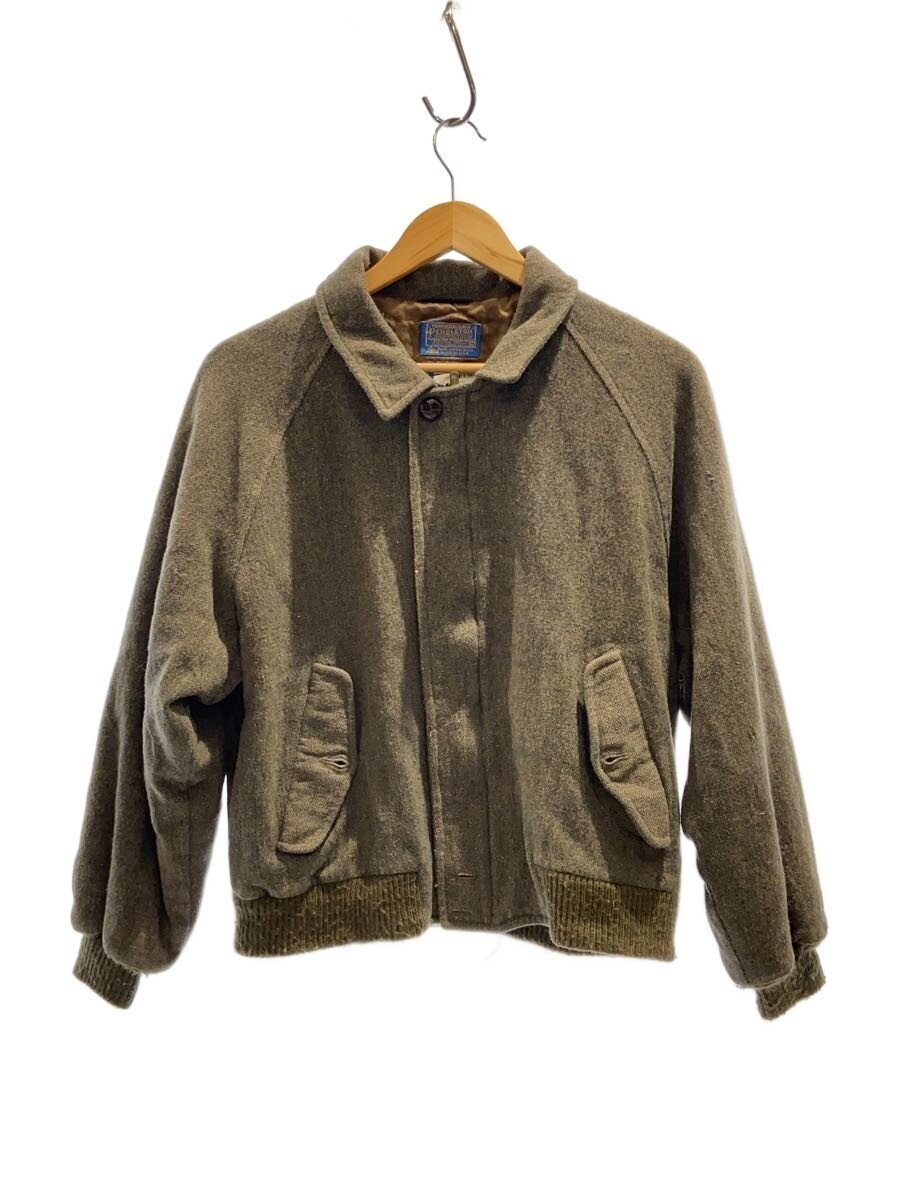 Pendleton Wool Blouson M Gray Plain Warm Coat Used - image 1