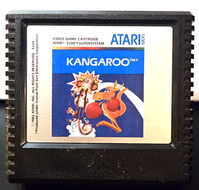   VINTAGE 1983 ATARI 5200 ''KANGAROO'' VIDEO GAME CARTRIDGE!