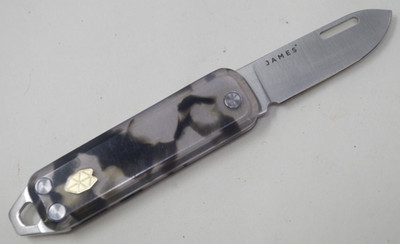 The James Brand ''The Elko'' Smokey Tortoise Pocket Knife -TSA Auction