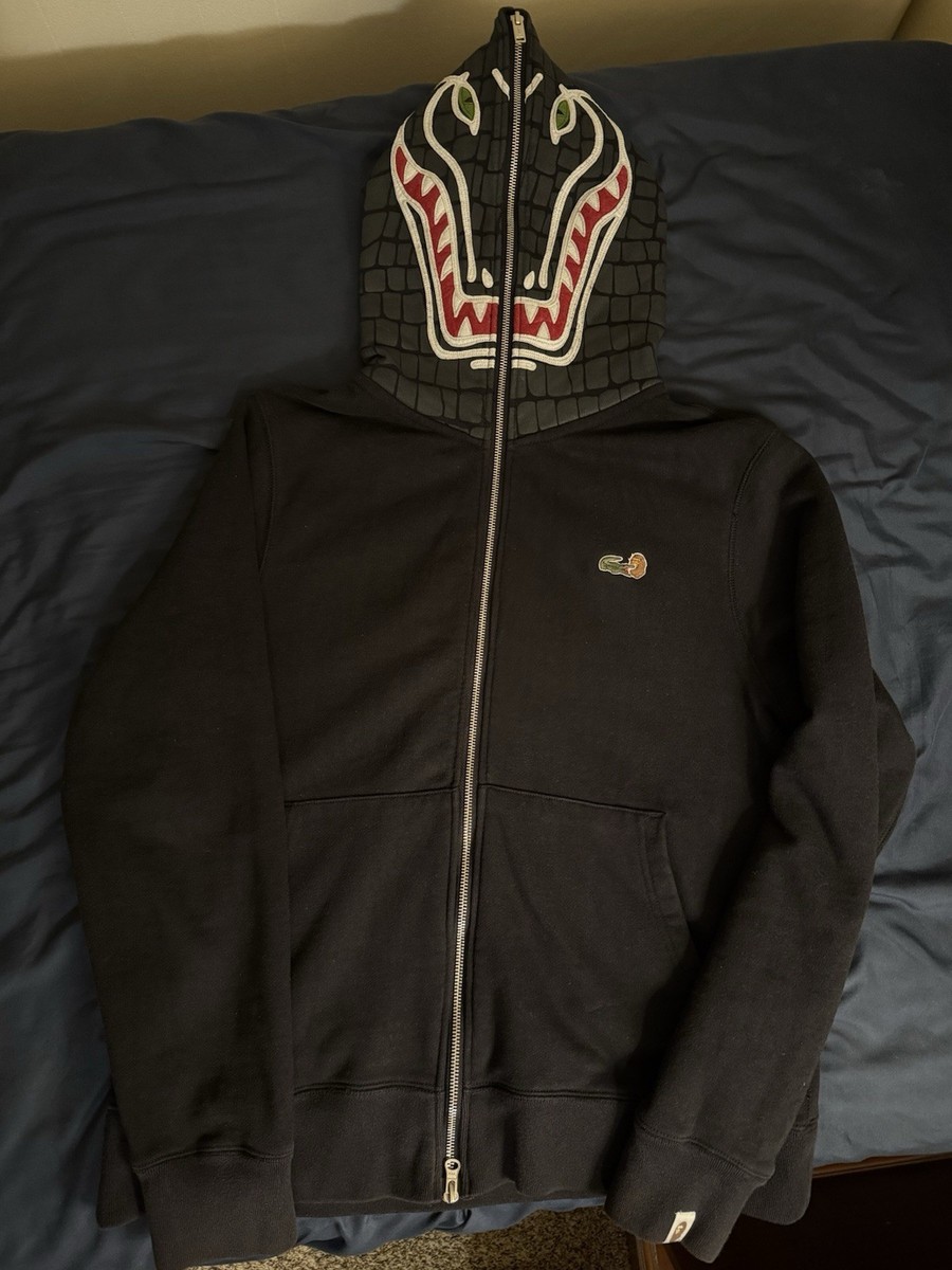 Bape X Lacoste Full Zip Hoodie UK