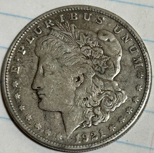 1921 S Morgan Silver Dollar. Last Year Morgan