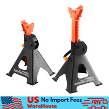 Kffkff 3 Ton Jack Stand Set Of 2 Car Support Props 10.8-16.3 Red 6000 Lbs