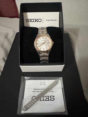 Seiko 2Tone Unisex 36mm Bracelet Watch - SUR322 Store Shelf Pull. GREAT PRICE