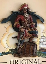 Captain Morgan Original Spiced Rum 3D Wooden Vintage Sign 19”x13” Bar Area Decor