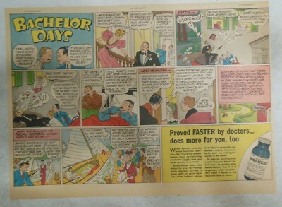 Bromo-Seltzer Ad: Romantic Serenade Goes Wrong! from 1930's Size: 11 x 15 inches