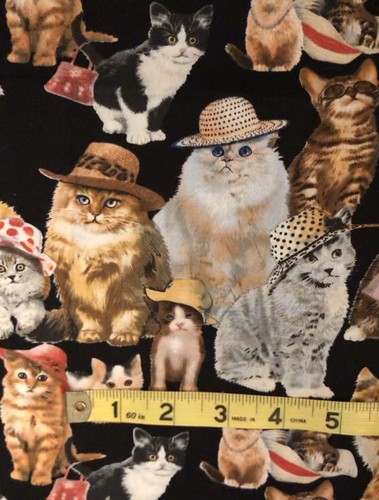 Kitty Cat Hat Club CATS in HATS by Howard Robinson for Elizabeth’s Studio BTFQ - Picture 9 of 13