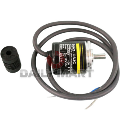 Brand New in Box Omron E6A2-CS3C 100P/R Rotary Encoder
