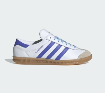 Size 12 - Adidas Hamburg White Cobalt Blue Gum W for sale online