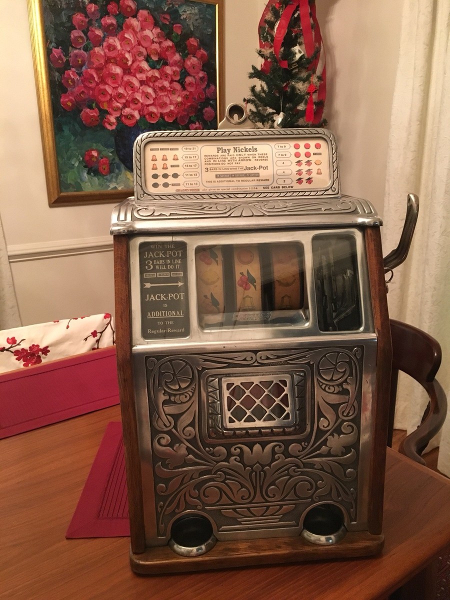 Antique 1928 Callie Superior Bell Jackpot Slot Machine | eBay