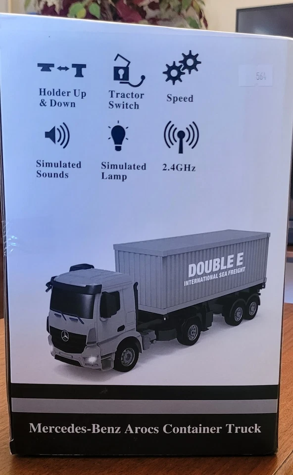 Double E Radio Controlled  Mercedes-Benz  Arocs Container Truck - Image 4 of 4