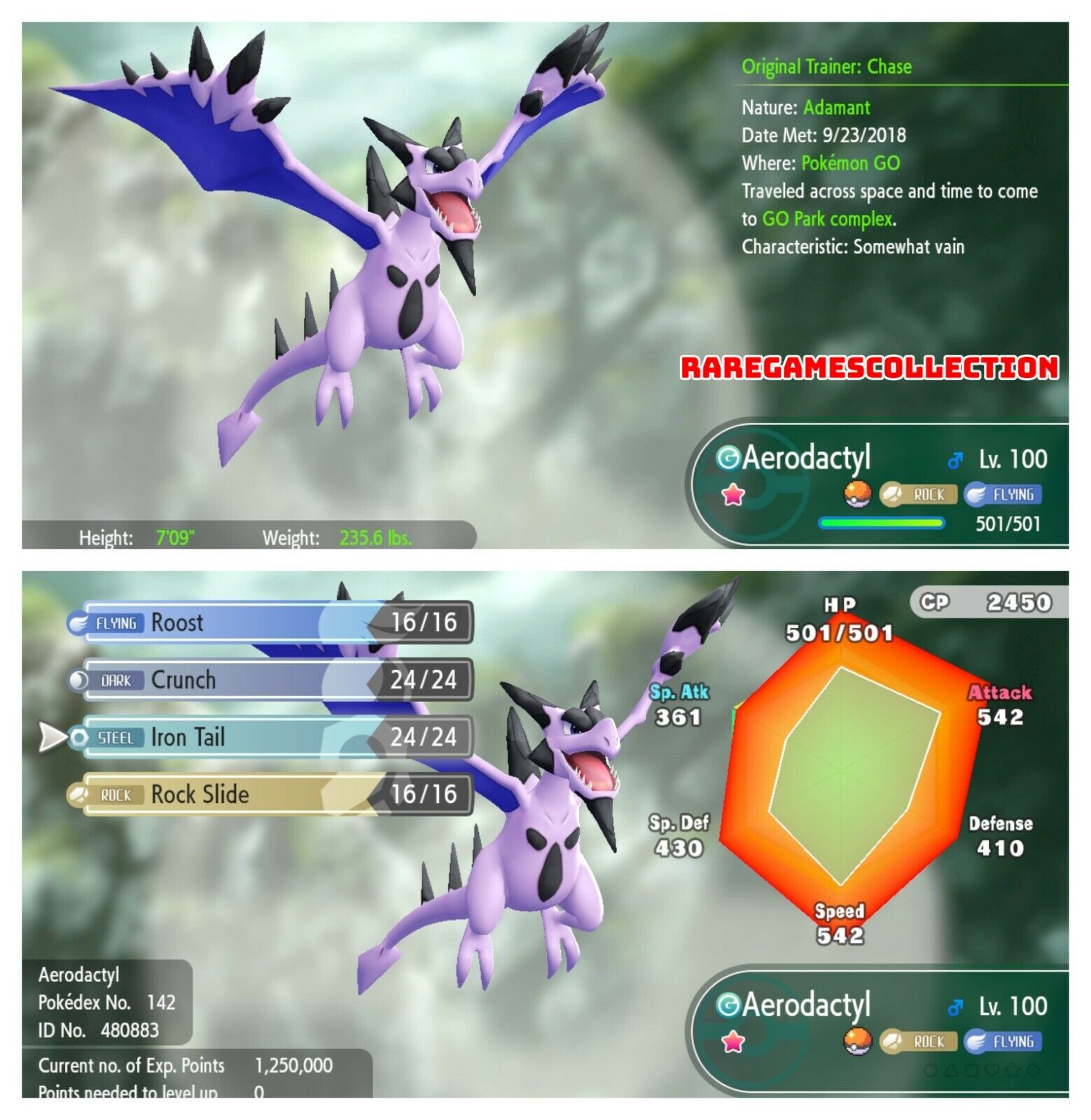 Shiny aerodactyl - Shiny and Special Pokémon - Gold - Pokemon