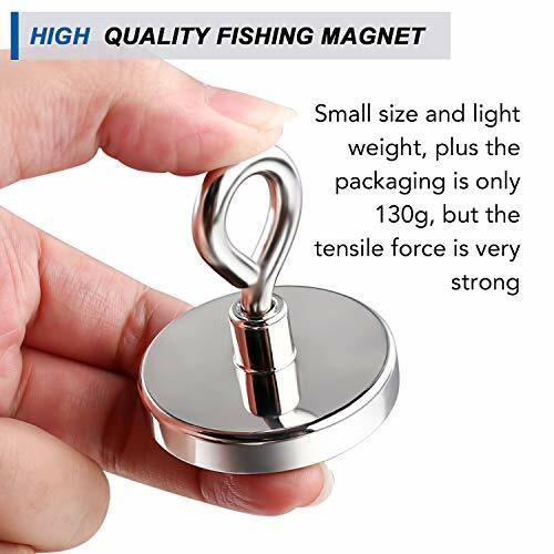 Super Strong Neodymium Fishing Magnets,200 lbs(90 KG) Pulling Force 1. ...