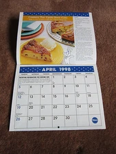 Pillsbury Calendar Recipes 1998 Hard To Find Bake Off Contest Collectible